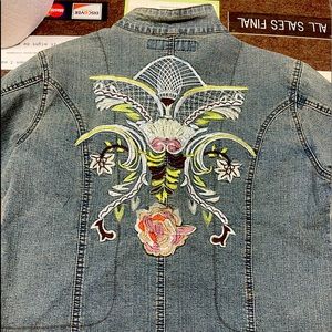 Vintage embroidered jean jacket.